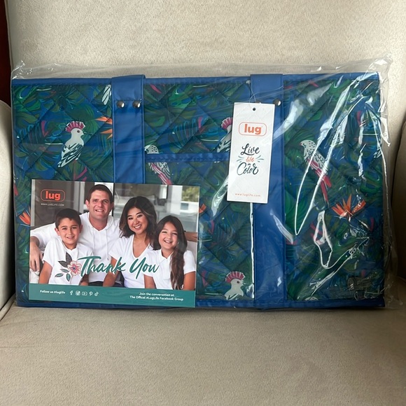 NWT Lug Gallop Collapsible Carry-All Tote in Tropical 🐦 - Picture 1 of 10